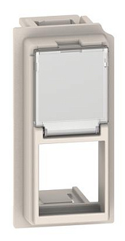 BT Living now Песочный Лицевая панель для адаптеров Keystone RJ45 1 мод KM07K