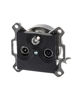 ABB EPJ Levit антрацит / дымчатый чёрный Розетка TV-R-SAT, антрацит 2CHH083303A6063