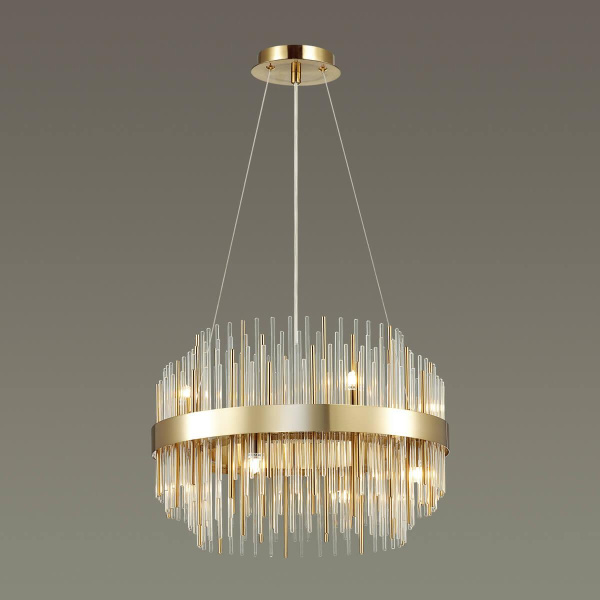 Купить Odeon Light 4639/8 ODL20 423 золотой/металл/стекло Люстра G9 8*40W 220V IDA