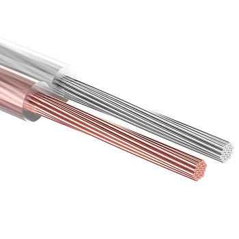 Кабель акустический, 2х4.00 мм², прозрачный SILICON, 100 м. Rexant 01-6309