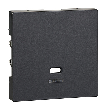 SE Merten SM Антрацит Центральная плата с окошком для световой индикации для выключателя со шнурком MTN3380-0414