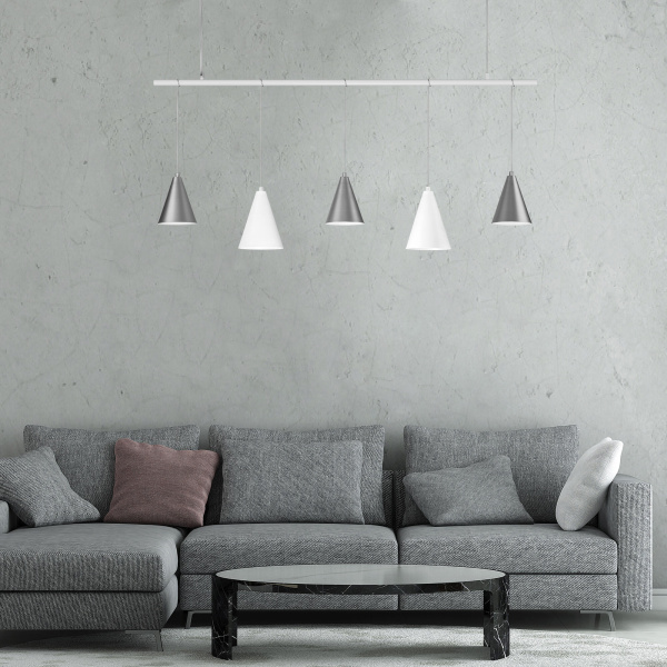 Купить Eurosvet Подвесной светильник 50088/5 белый/серебро a057473