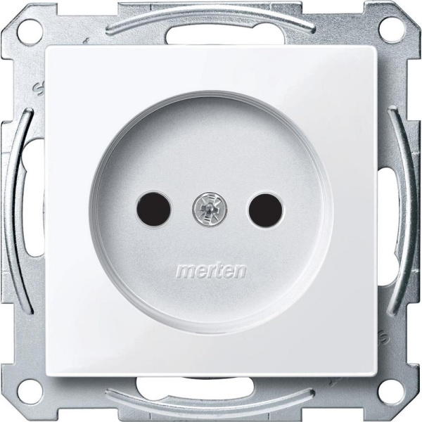 Купить SE Merten SM Бел Актив Механизм розетки б/з со шторками MTN2000-0325