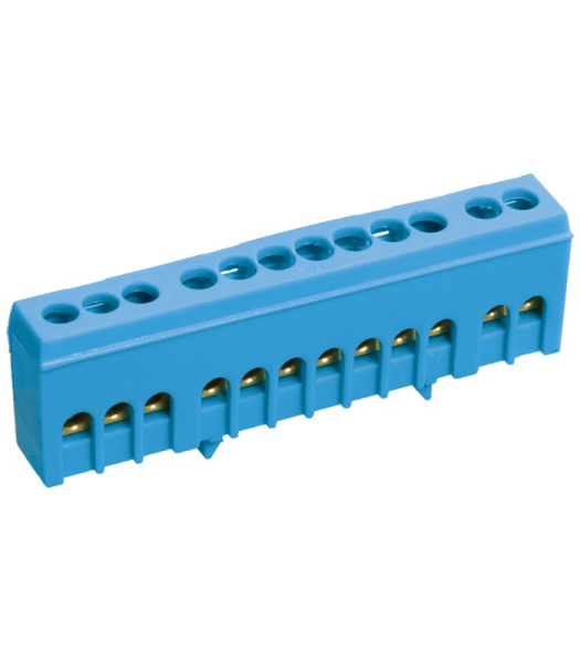 Купить IEK Шина N ноль в корп изол на DIN-рейку ШНИ-6х9-12-К-С