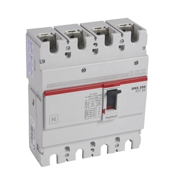 Купить Legrand DRX250 термомагнитный 250A 4П 25KA 027123