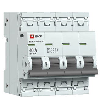 EKF Выключатель нагрузки 4P 40А ВН-63N PROxima