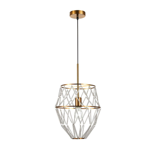 Купить ST Luce SL1016.213.01 Светильник подвесной Золото/Золото, Прозрачный E27 1*60W