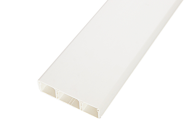 Купить SPL Мини-плинтус 75х20 мм кабель-канал с 2 перегородками белый (030033 - SPL - 075001S)