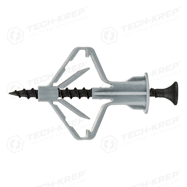 Tech-Krep Дюбель для гипсокартона "бабочка" 10х50 с сам. 4х60 4 шт- пакет Tech- Krep 126703