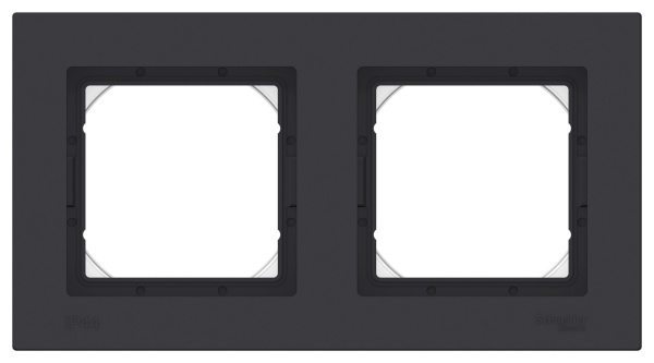 Купить Systeme Electric AtlasDesign Aqua Карбон Рамка 2-ая IP44