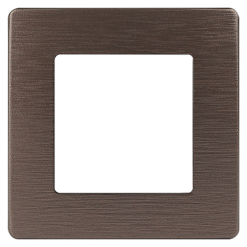 ЭРА Рамка для розеток и выключателей Серия 12 12-5101-13 на 1 пост, Сатин, бронза