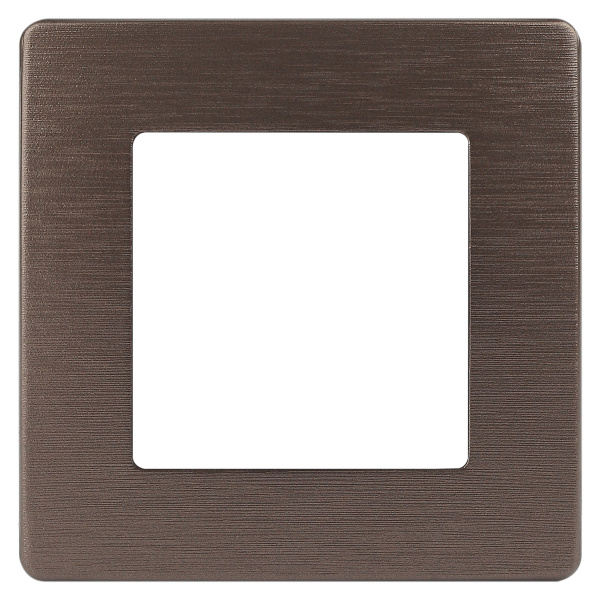 ЭРА Рамка для розеток и выключателей Серия 12 12-5101-13 на 1 пост, Сатин, бронза