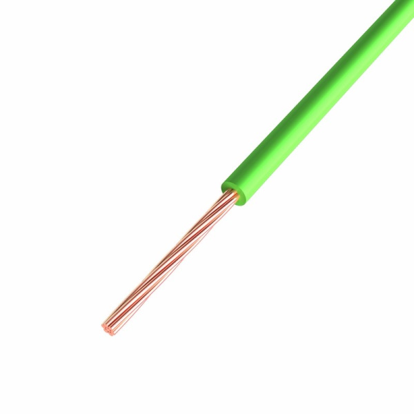 Провод ПГВА 1х0.50 мм², Cu, зеленый, бухта 500 м Rexant 01-6513-1