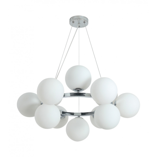 Kink Light 07508-12A,02 Люстра Сида хром d73 h120 E14 12*40W (квадратное сечение основания)