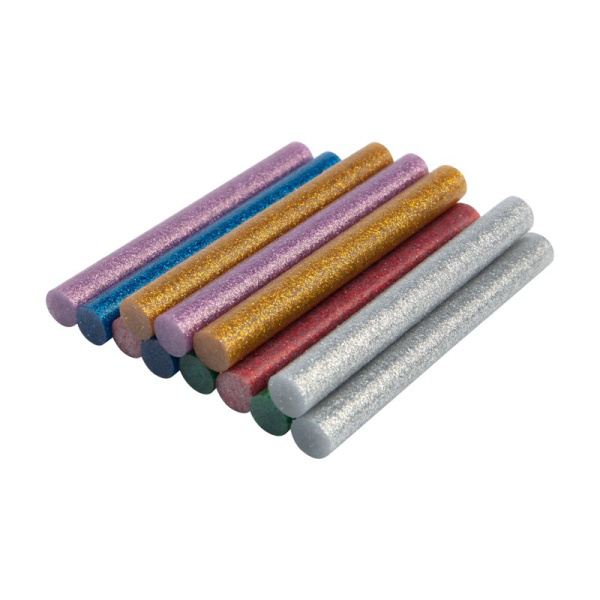 Клей 11/100мм Цветной с Блестками (12шт/уп) Блистер Rexant 09-1235