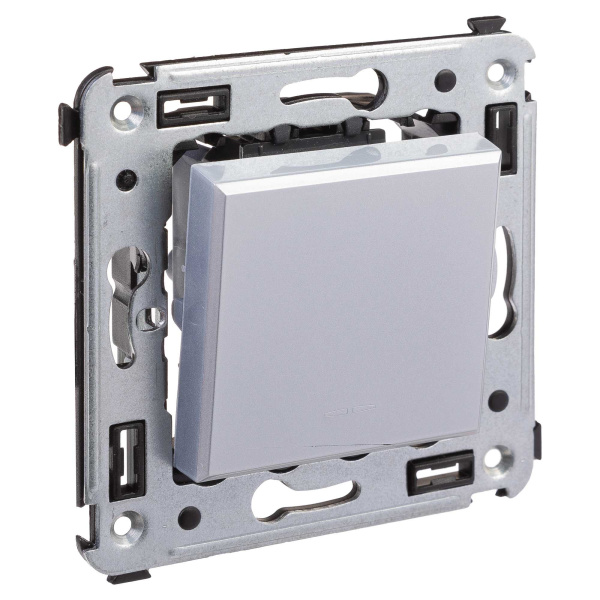 Купить DKC Инвертор одноклавишный в стену, "Avanti", "Закаленная сталь"