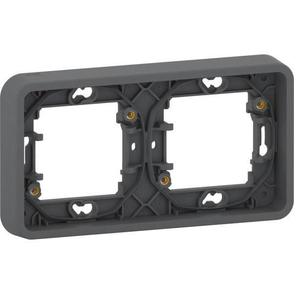 SE Mureva Styl Антрацит Рамка 2-ая, горизонтальная, IP55 MUR34101