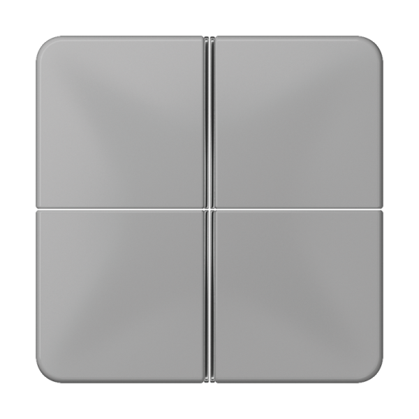 JUNG 4-клавишная накладка для пульта КNX, серая, для серии СD CD404TSAGR