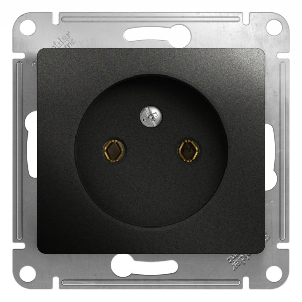 Systeme Electric Glossa Антрацит Розетка б/з, 16А