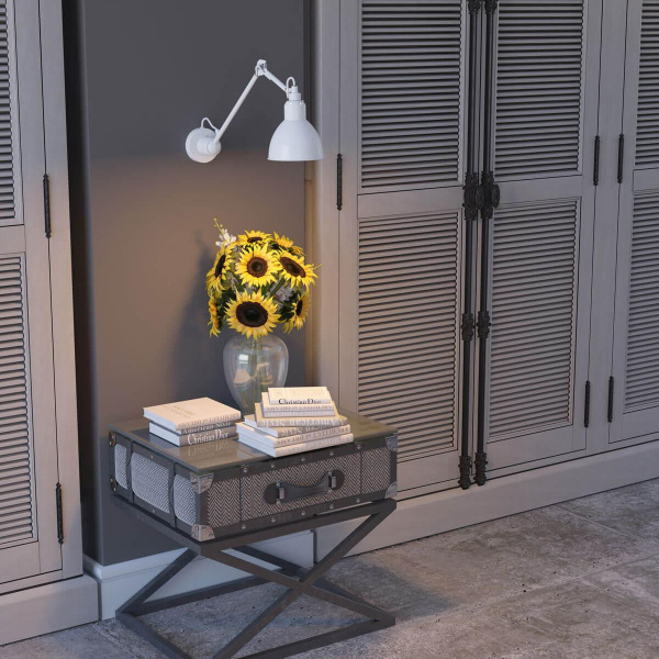 Купить Odeon Light 4126/1WD ODL19 313 белый Бра на кронштейне Е14 1*40W ARTA