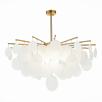 ST LUCE  SL1231.302.08 Люстра потолочная Латунь/Белый E14 8*60W