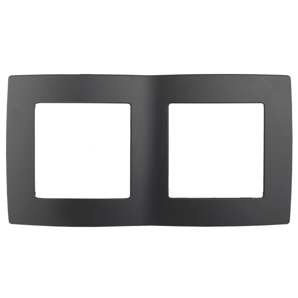 ЭРА 12-5002-05 Антрацит Рамка на 2 поста, 12