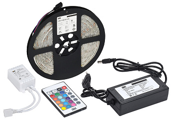 IEK Комплект DIY (5050RGB60-14,4-IP65-12В 5м + др. + конт.)