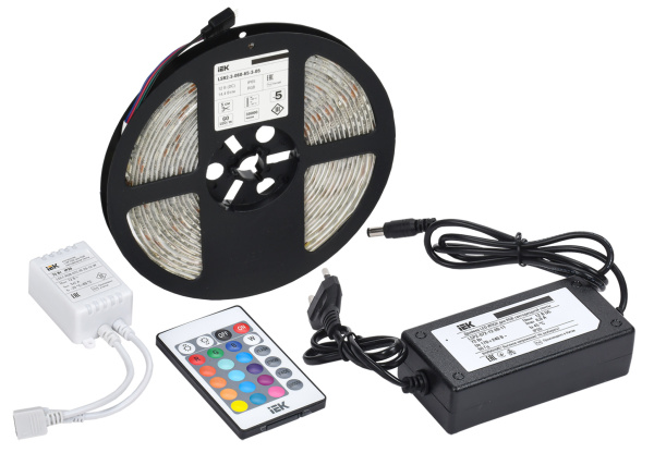 IEK Комплект DIY (5050RGB60-14,4-IP65-12В 5м + др. + конт.)