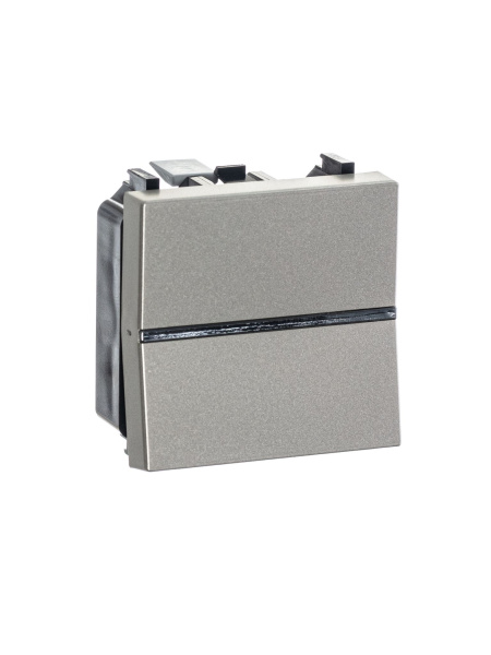 Купить ABB NIE Zenit Шампань Выключатель 1-клавишный 2 мод 2CLA220100N1901