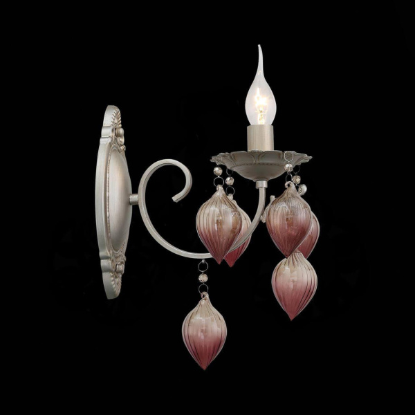 ST LUCE SL659.201.01 Бра  Серебристое золото/Коньяк E14 1*40W Купить ST LUCE SL659.201.01 Бра  Серебристое золото/Коньяк E14 1*40W