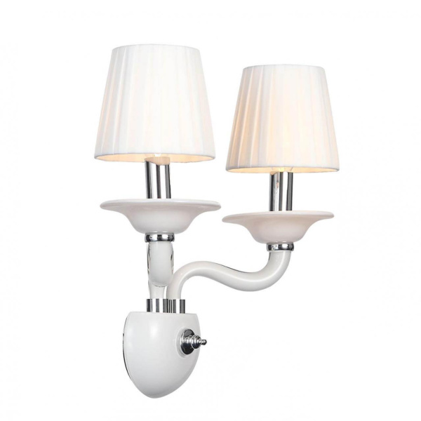 Купить ST Luce SL1112.501.02 Бра Хром, Белый/Белый E14 2*40W