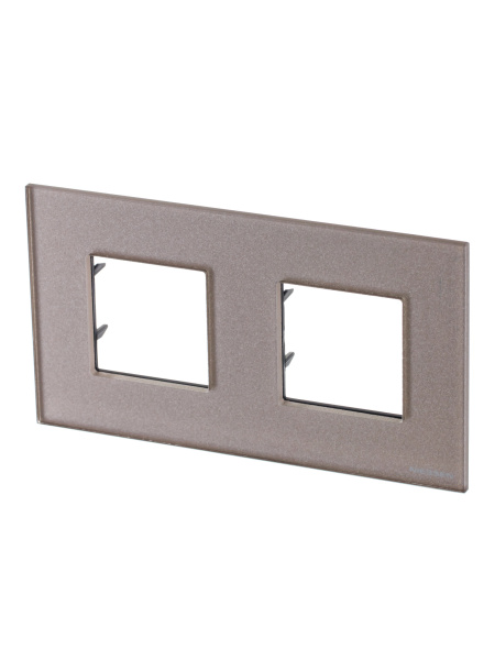 ABB NIE Zenit Стекло Брызги шампанского Рамка 2-я 2+2 мод 2CLA227200N3901