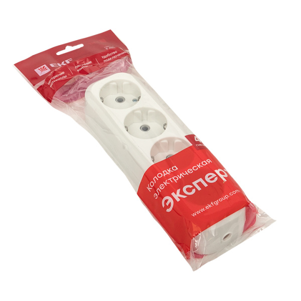 Купить EKF PROxima Колодка 4 гн. 16А 3,5кВт с/з Эксперт