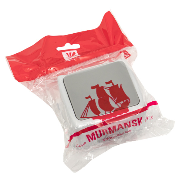 Купить EKF PROxima Мурманск Выключатель проходной 1-клавишный 10А IP54 серый