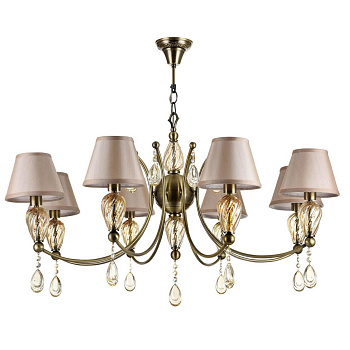 Maytoni Royal Classic Murano Бронза Люстра 8xE14 40W RC855-PL-08-R