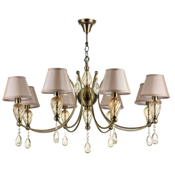 Maytoni Royal Classic Murano Бронза Люстра 8xE14 40W RC855-PL-08-R