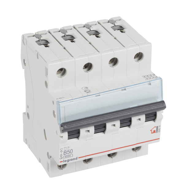 Legrand TX3 Автоматический выключатель 4P 50A (B) 6000 404019