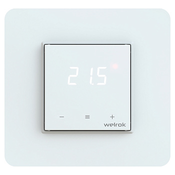 Welrok lis Терморегулятор цифровой с сенсорными кнопками 16 А, 3000 ВА, 5…40  °С