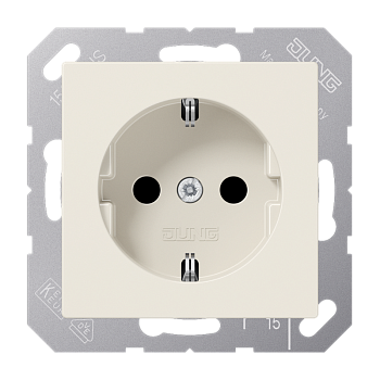 JUNG Штепсельная розетка SCHUKO 16A 250V~ слоновая кость ABA1520