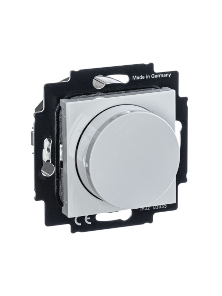 Купить ABB EPJ Levit серый / белый Диммер поворотно-нажимной, 60-600Вт, R 2CHH942247A6016