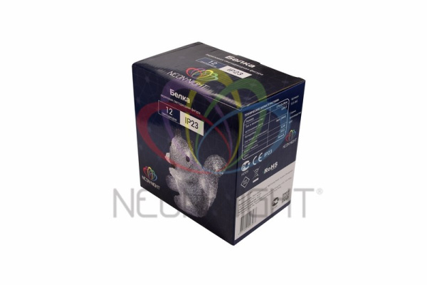 Купить NEON-NIGHT Акриловая светодиодная фигура "Белка" 17,5х12х18 см, 4,5 В, 3 батарейки AAA (не входят в комплект), 12 светодиодов, 513-341