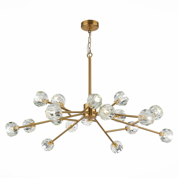 Купить ST Luce SL1166.303.18 Светильник подвесной Латунь/Прозрачный G4 18*3W