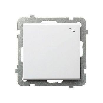 Ospel Sonata Белый Переключатель (сх.6) 1-клавишный, без рамки, ŁP-3R/m/00