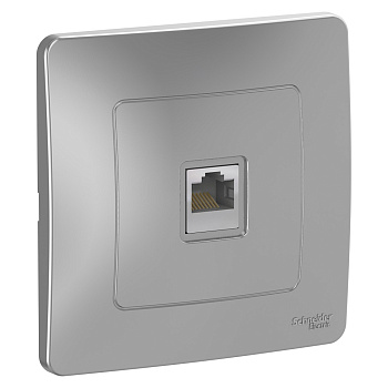 Systeme Electric Blanca внутр Алюминий Розетка компьютерная RJ45