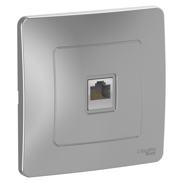 Systeme Electric Blanca внутр Алюминий Розетка компьютерная RJ45