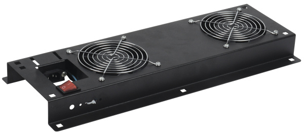 IEK ITK Вентиляторная панель с выключателем 2 модуля черная FM05-21M