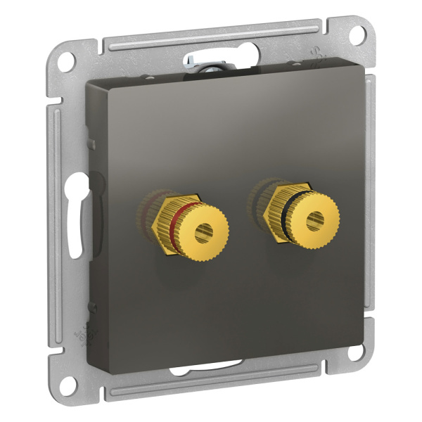 Systeme Electric AtlasDesign Сталь Аудиорозетка двухместная
