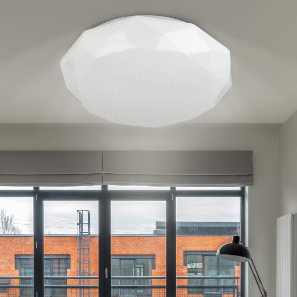 ЭРА Светильник потолочный светодиодный SPB-6-36-6,5K Sparkle без ДУ 36Вт 6500K