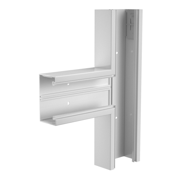 OBO Bettermann Т-образная секция кабель-канала Rapid 80, 70x130 мм (без крышки) ПВХ, светло-серый RAL7035 6274562