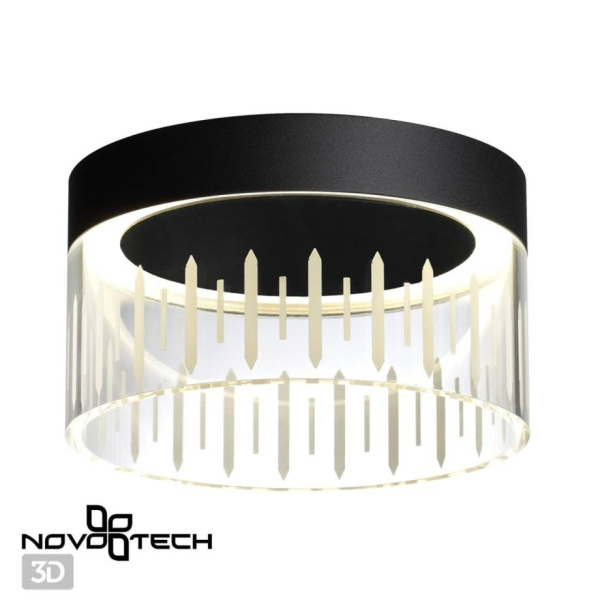 Novotech 359004 OVER NT23 000 черный Светильник накладной светодиодный IP20 LED 4000K 18W 85-265V AURA